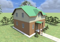 проект каркасного дома  Оптимальный из раздела Каркасные дома от 150 кв.м