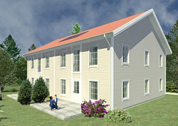 проект каркасного дома  Норвегия 327 из раздела Каркасные дома от 150 кв.м