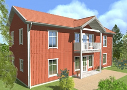 проект каркасного дома  Швеция 164 из раздела Каркасные дома от 150 кв.м