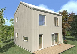 проект каркасного дома  Швеция 82 из раздела Каркасные дома до 80 кв.м